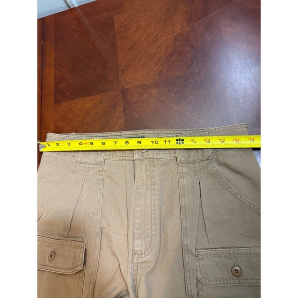 Cabela's Men's Cargo Pants Khaki 100% Cotton Outdoor Hiking Workwear W32 L32 - Picture 3 of 8